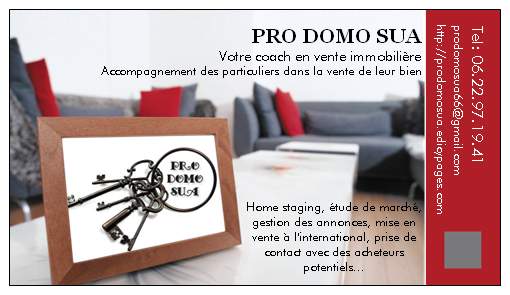 Pro Domo Sua business card